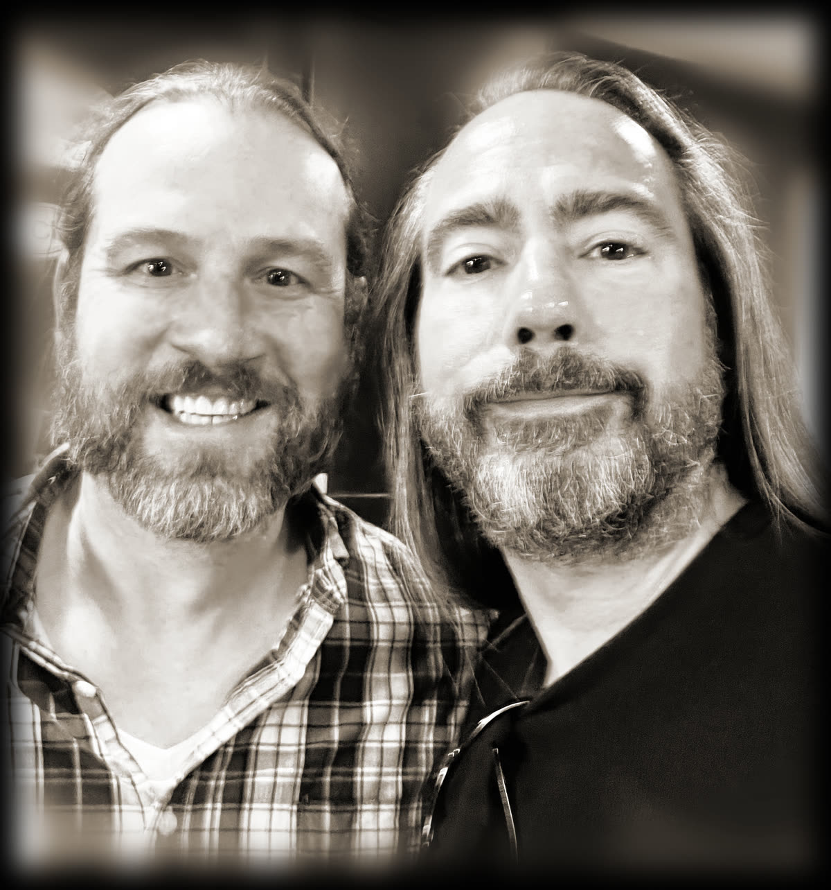 Eric Dneaster and Michael Petrosino of Hook & Ladder Band